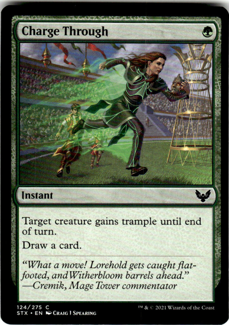Charge Through Strixhaven: School of Mages 124 C Magic: The Gathering Near Mint