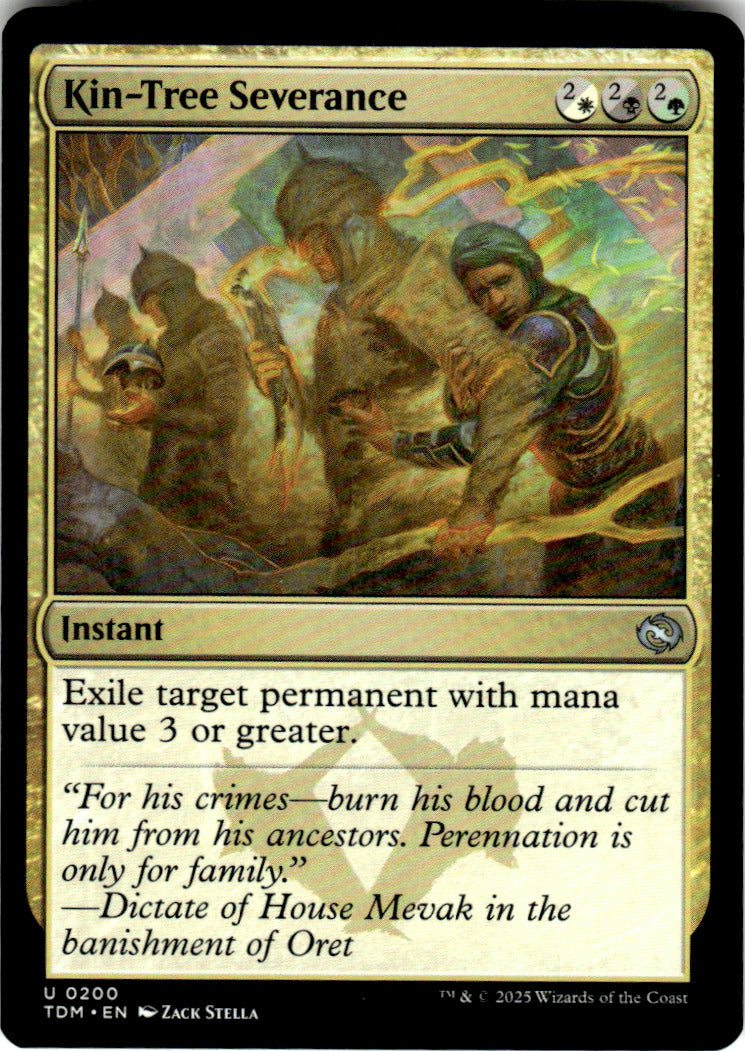 Kin-Tree Severance Tarkir: Dragonstorm 200 U Magic: The Gathering Near Mint