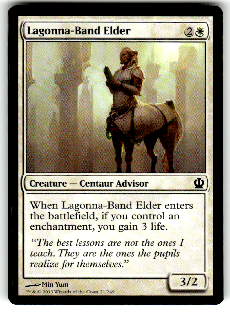 Lagonna-Band Elder Theros 21 C Magic: The Gathering Lightly Played