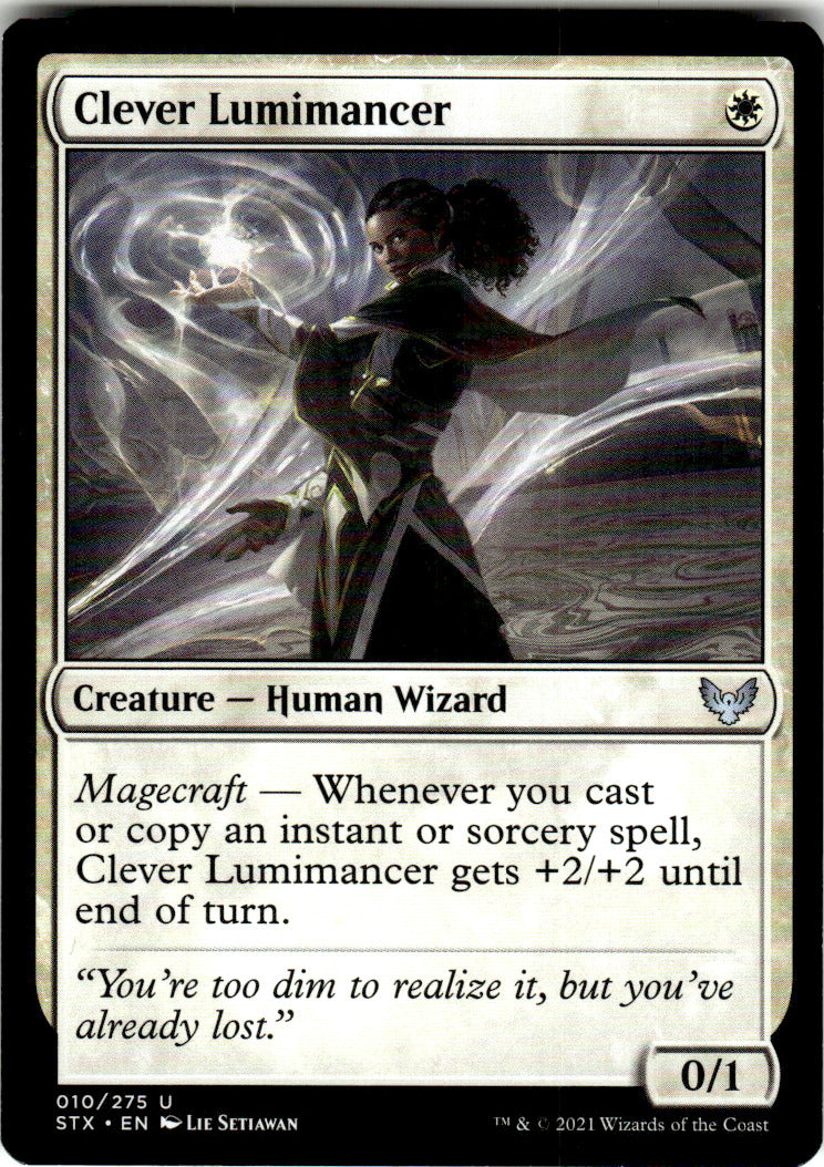 Clever Lumimancer Strixhaven: School of Mages 10 U Magic: The Gathering