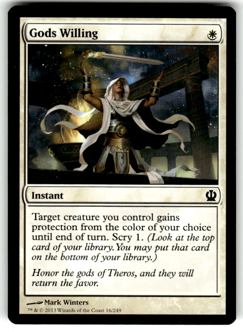 Gods Willing Theros 16 C Magic: The Gathering Lightly Played