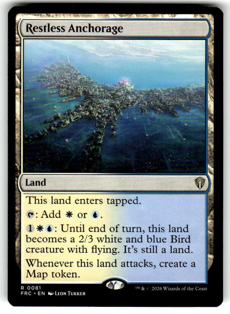 Restless Anchorage Commander: Reality Fracture 81 R Magic: The Gathering