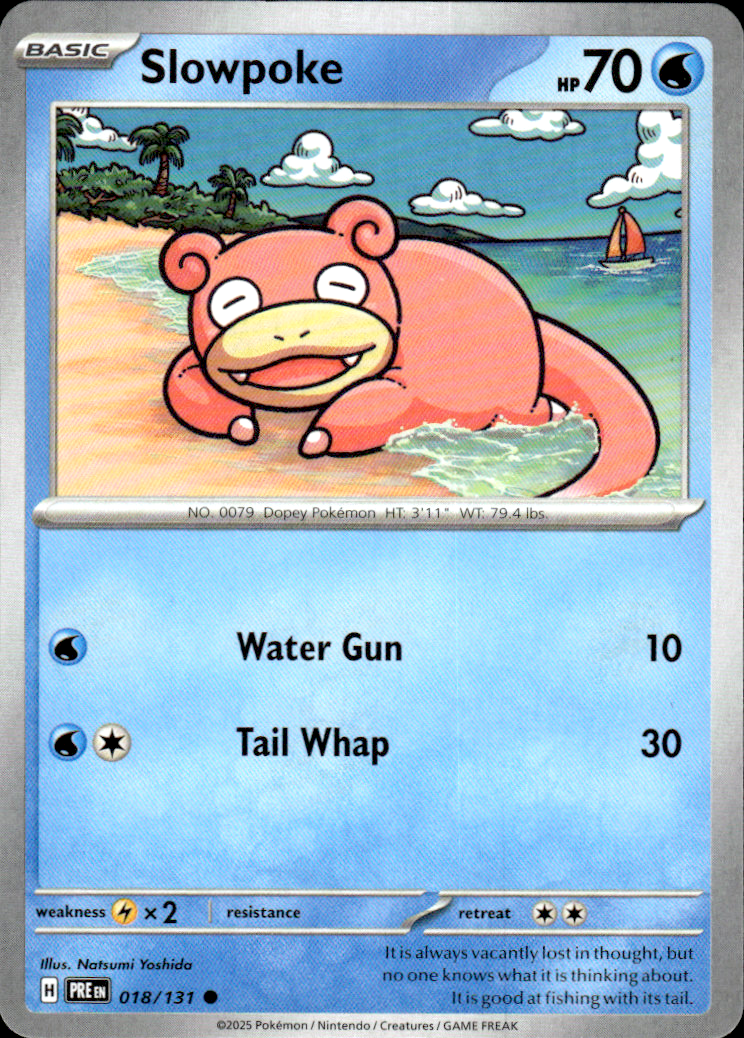Slowpoke Prismatic Evolutions 018/131 Common Pokémon — English Near Mint