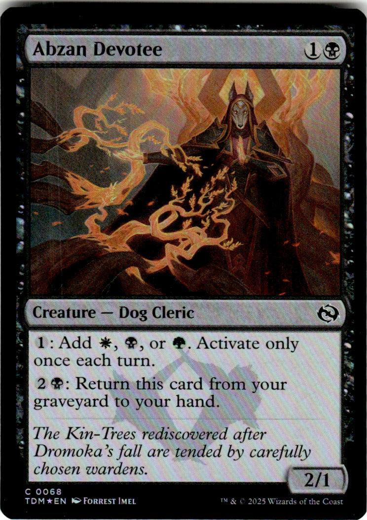 Abzan Devotee Tarkir: Dragonstorm 68 C Foil Magic: The Gathering Near Mint