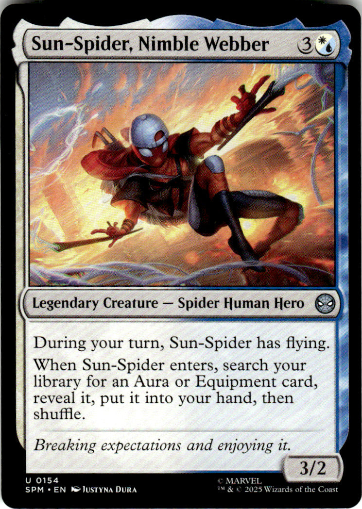Sun-Spider, Nimble Webber Marvel's Spider-Man 154 U Magic: The Gathering