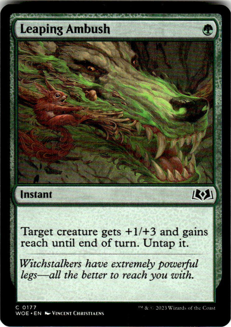 Leaping Ambush Wilds of Eldraine 177 C Magic: The Gathering Near Mint