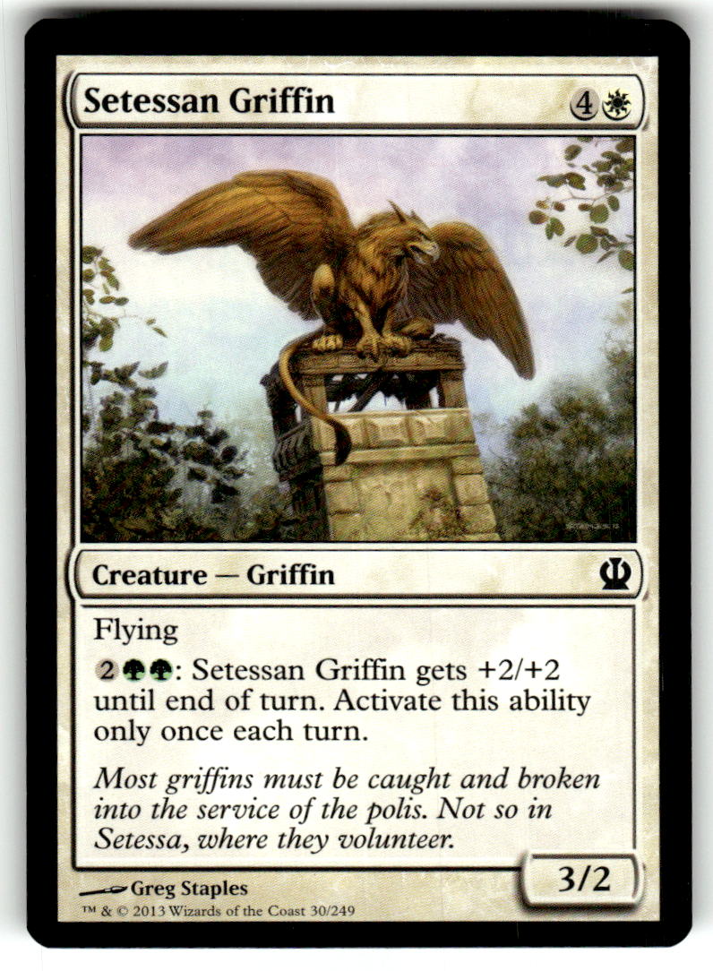 Setessan Griffin Theros 30 C Magic: The Gathering Lightly Played