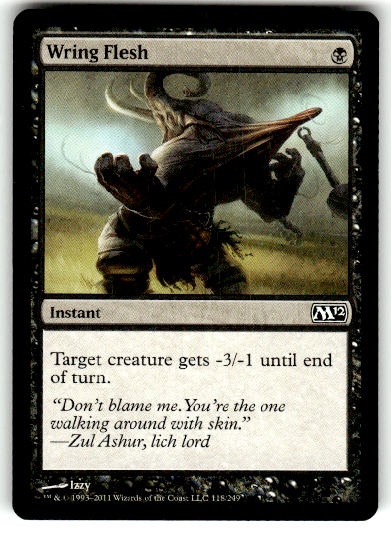 Wring Flesh Magic 2012 (M12) 118 C Magic: The Gathering Near Mint
