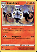 Chandelure Rebel Clash 033/192 Holo Rare Holo Pokémon — English Near Mint