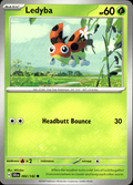 Ledyba Stellar Crown 002/142 Common Pokémon — English Near Mint