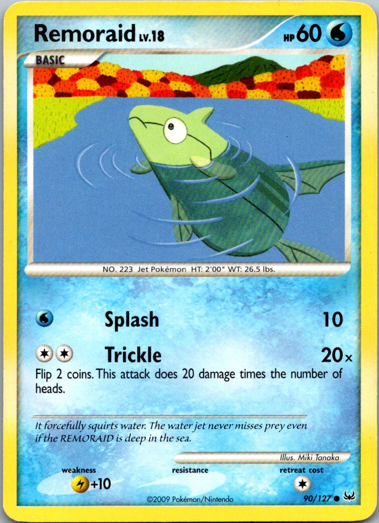 Remoraid 90/127 Common Platinum Pokemon Heavily Played