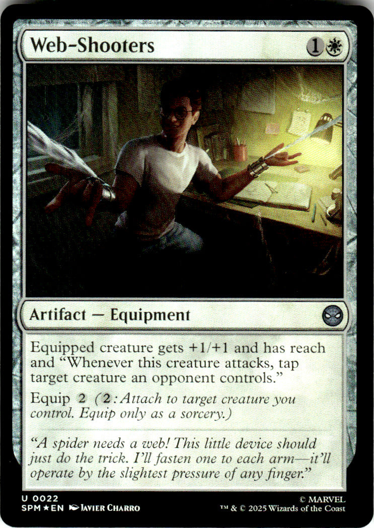 Web-Shooters Marvel's Spider-Man 22 U Foil Magic: The Gathering Near Mint