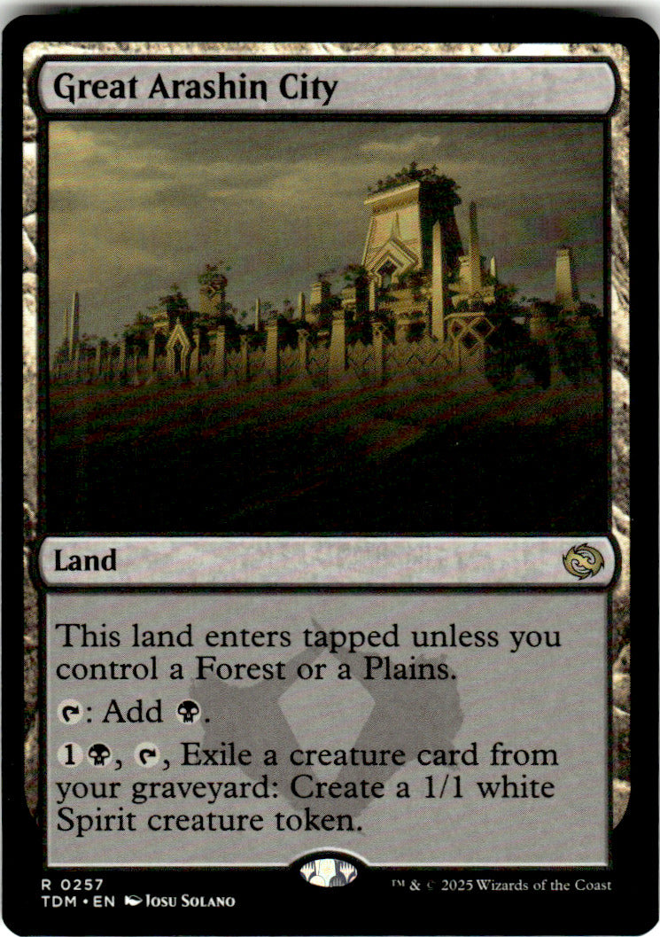 Great Arashin City Tarkir: Dragonstorm 257 R Magic: The Gathering Near Mint