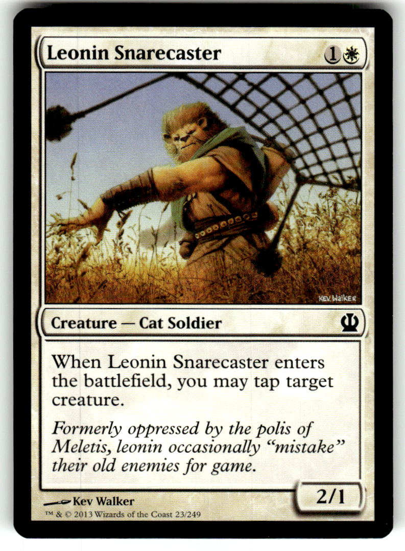 Leonin Snarecaster Theros 23 C Magic: The Gathering Lightly Played