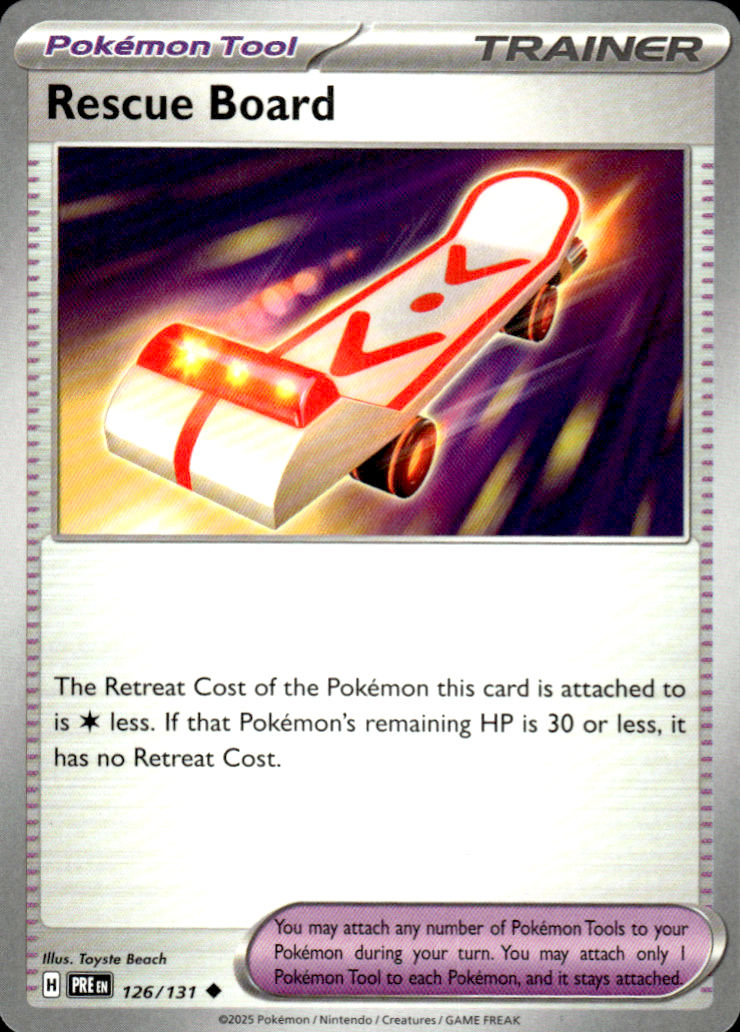 Rescue Board Prismatic Evolutions 126/131 Uncommon Pokémon — English Near Mint