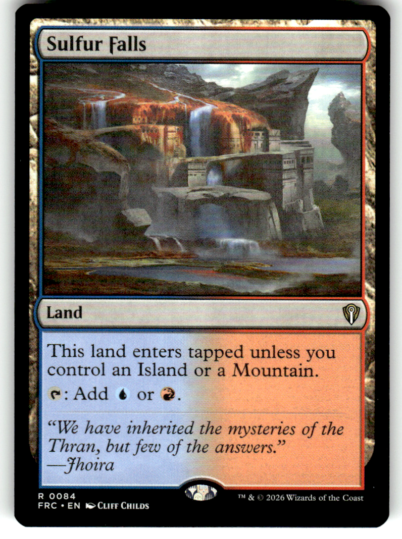 Sulfur Falls Commander: Reality Fracture 84 R Magic: The Gathering Near Mint