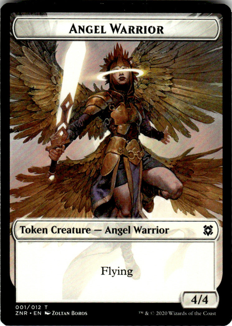Angel Warrior Token Zendikar Rising 1 T Magic: The Gathering Near Mint