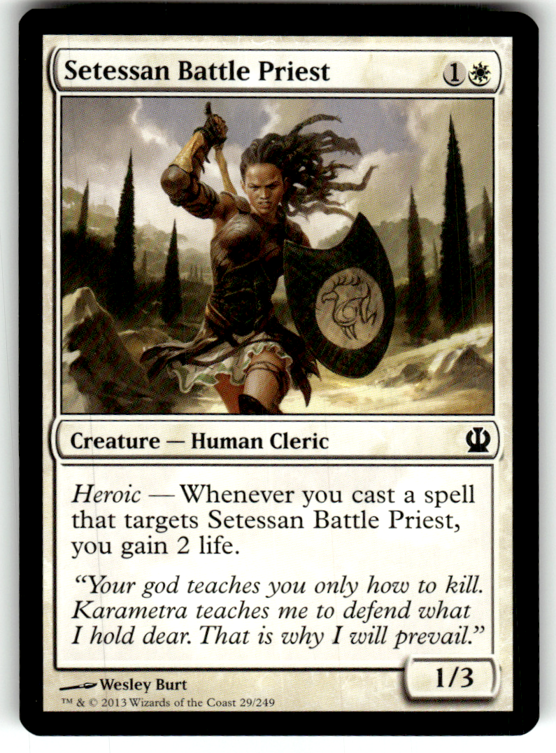 Setessan Battle Priest Theros 29 C Magic: The Gathering Lightly Played