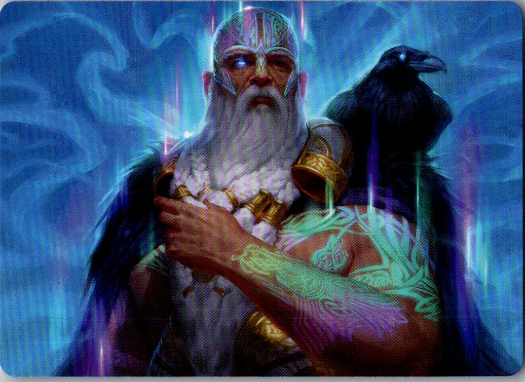 Alrund, God of the Cosmos Art Card 9 Art Series: Kaldheim MTG NM