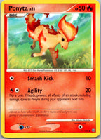 Ponyta 71/100 Common Stormfront Pokemon Heavily Played