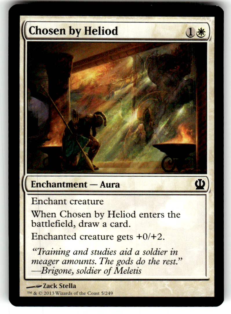Chosen by Heliod Theros 5 C Magic: The Gathering Lightly Played