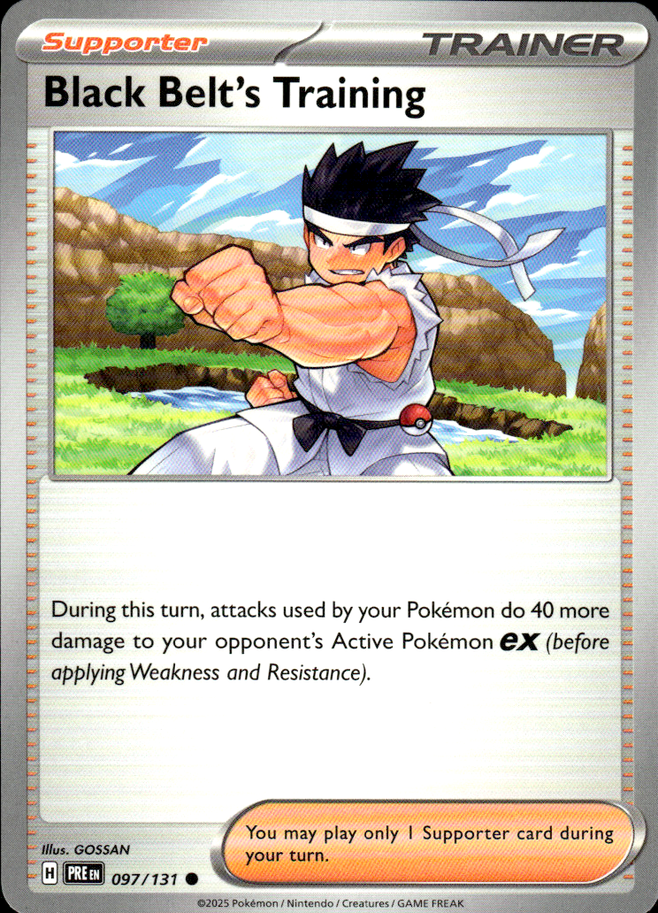 Black Belt's Training Prismatic Evolutions 097/131 Common Pokémon — English