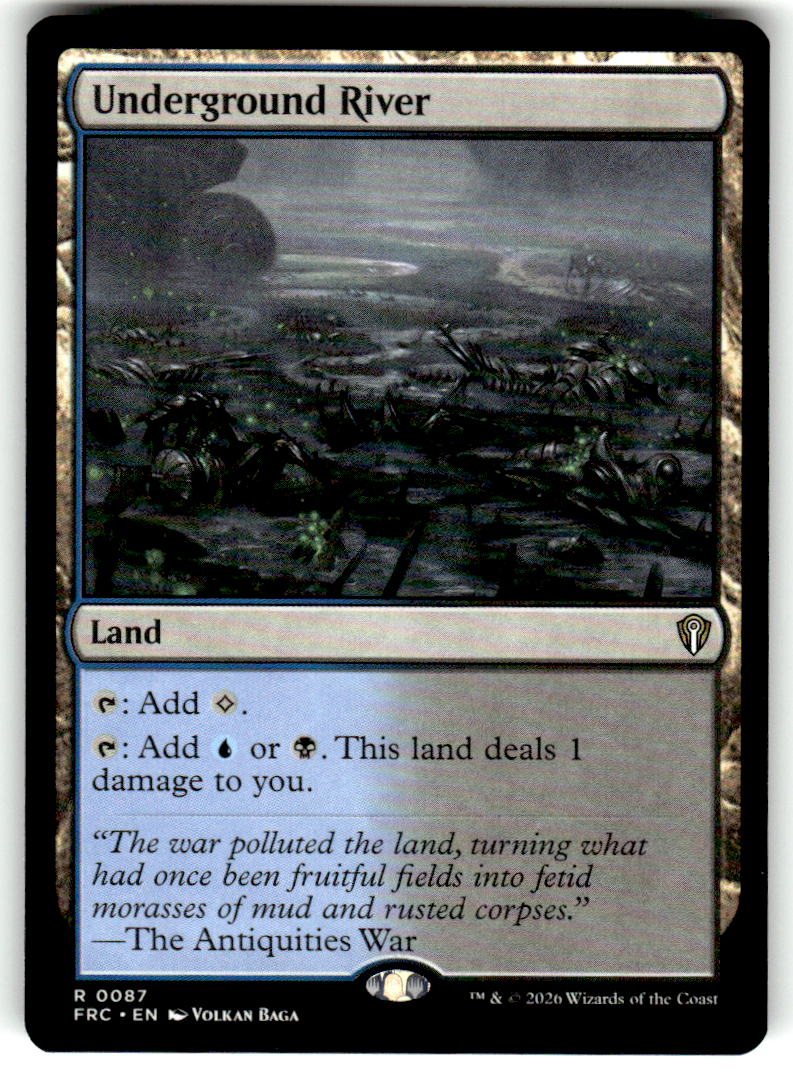 Underground River Commander: Reality Fracture 87 R Magic: The Gathering