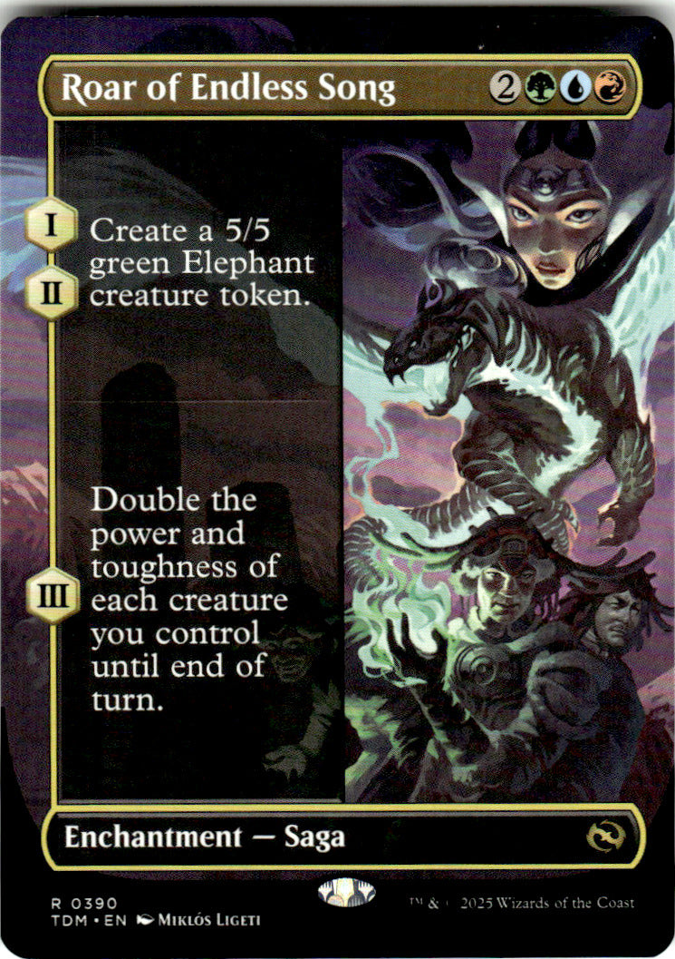 Roar of Endless Song (Borderless) Tarkir: Dragonstorm 390 R Magic: The Gathering