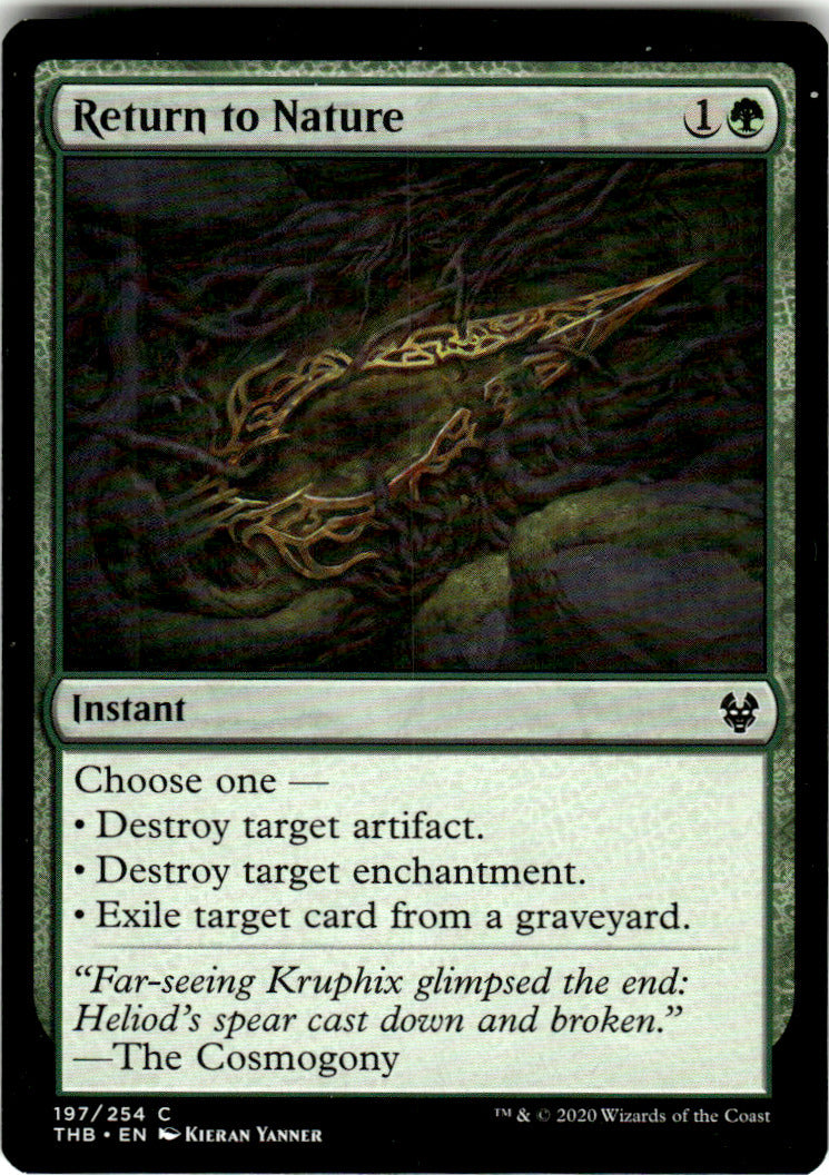 Return to Nature Theros Beyond Death 197 C Magic: The Gathering Near Mint