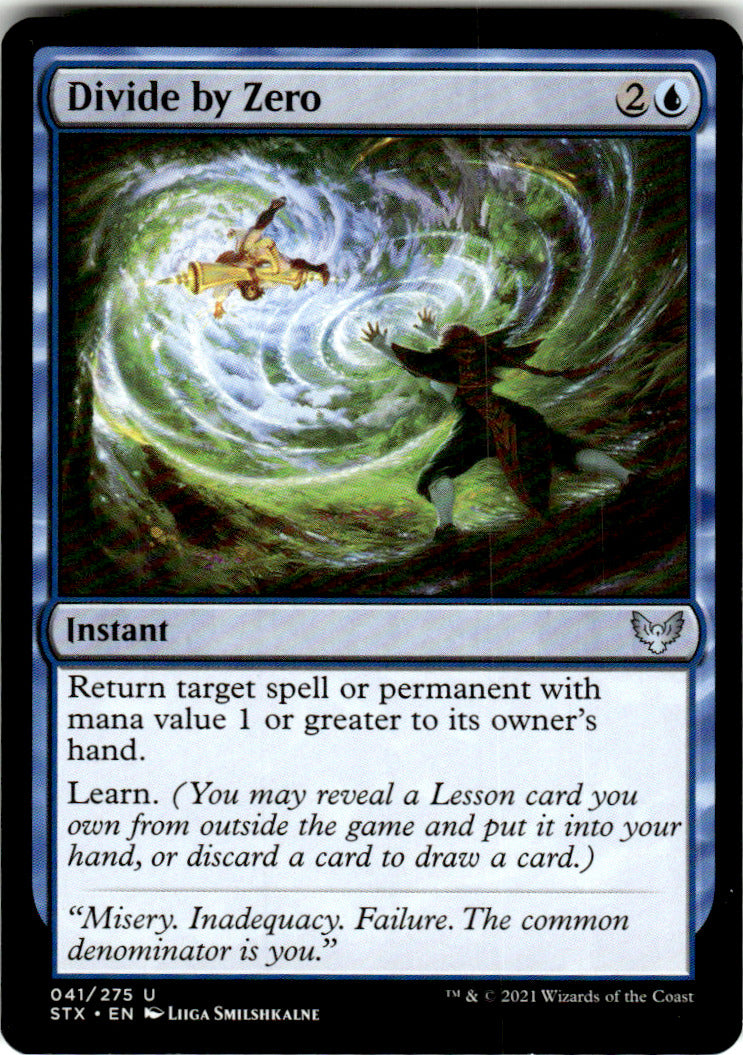 Divide by Zero Strixhaven: School of Mages 41 U Magic: The Gathering Near Mint