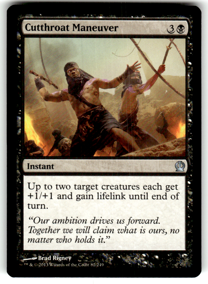 Cutthroat Maneuver Theros 82 U Magic: The Gathering Near Mint