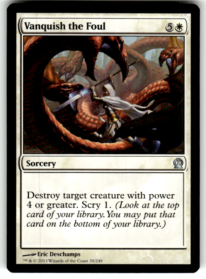 Vanquish the Foul Theros 35 U Magic: The Gathering Lightly Played