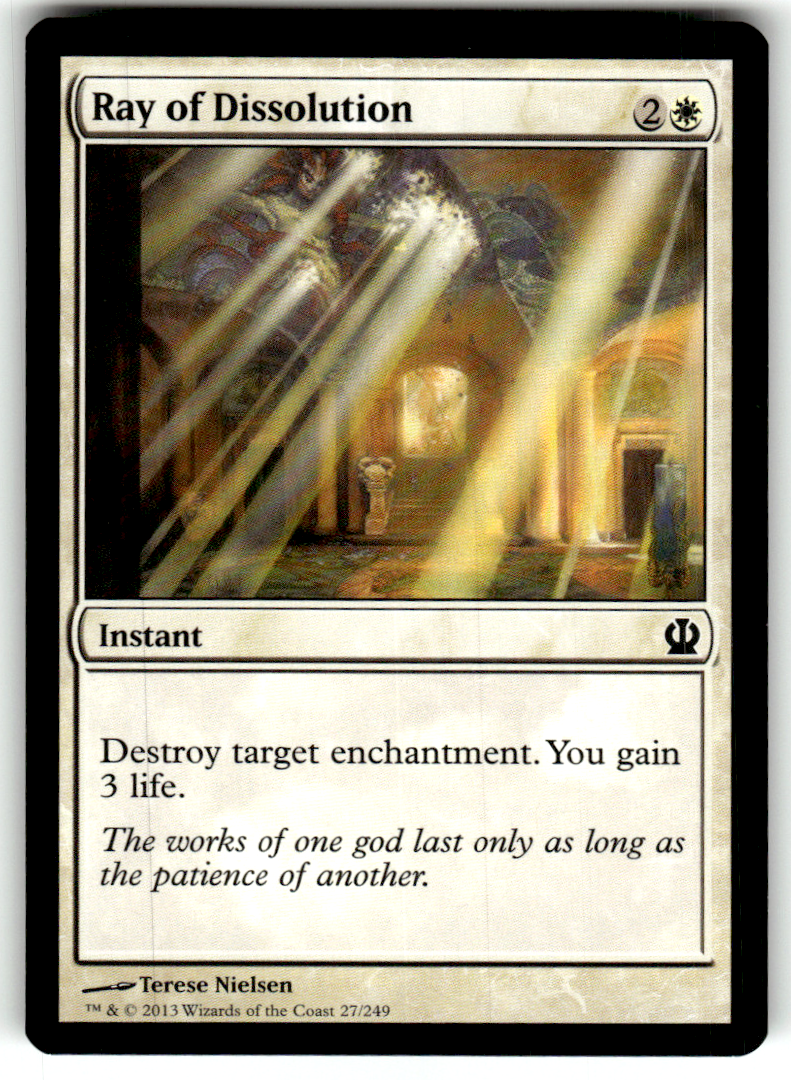Ray of Dissolution Theros 27 C Magic: The Gathering Lightly Played