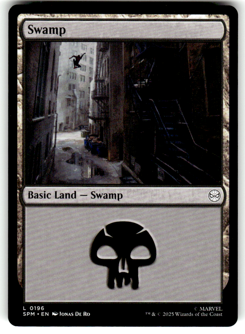 Swamp Marvel's Spider-Man 196 L Magic: The Gathering Near Mint