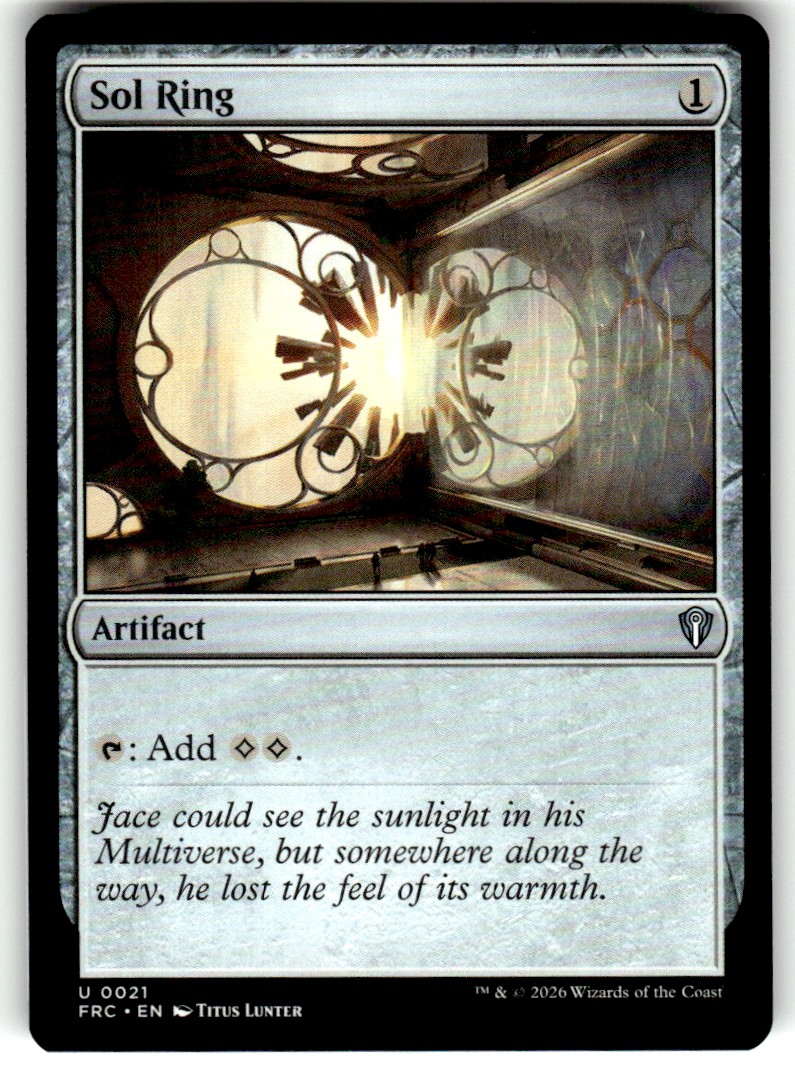 Sol Ring Commander: Reality Fracture 21 U Magic: The Gathering Near Mint