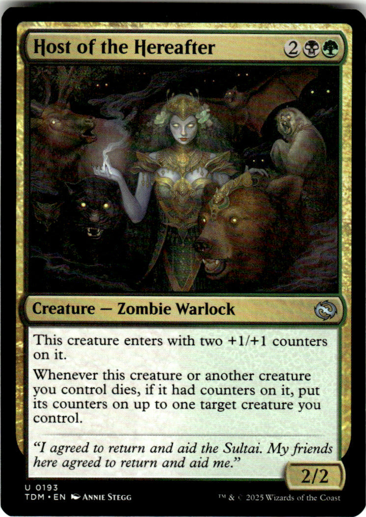 Host of the Hereafter Tarkir: Dragonstorm 193 U Magic: The Gathering Near Mint