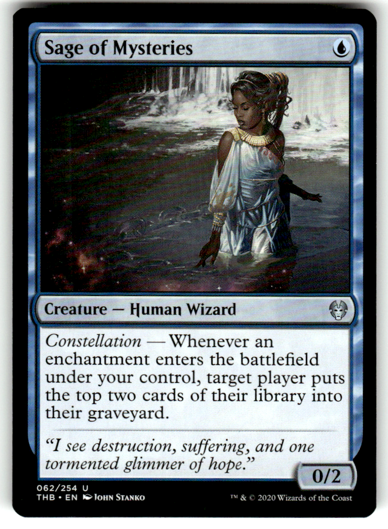 Sage of Mysteries Theros Beyond Death 62 U Magic: The Gathering Near Mint