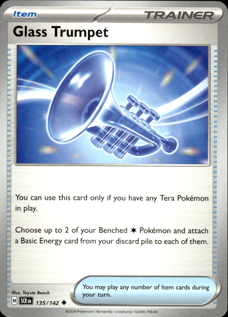 Glass Trumpet Stellar Crown 135/142 Uncommon Pokémon — English Near Mint
