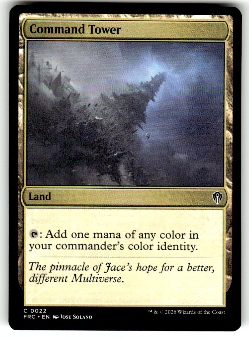 Command Tower Commander: Reality Fracture 22 C Magic: The Gathering Near Mint