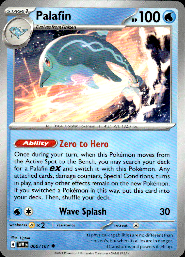 Palafin Twilight Masquerade 060/167 Uncommon Pokémon — English Near Mint