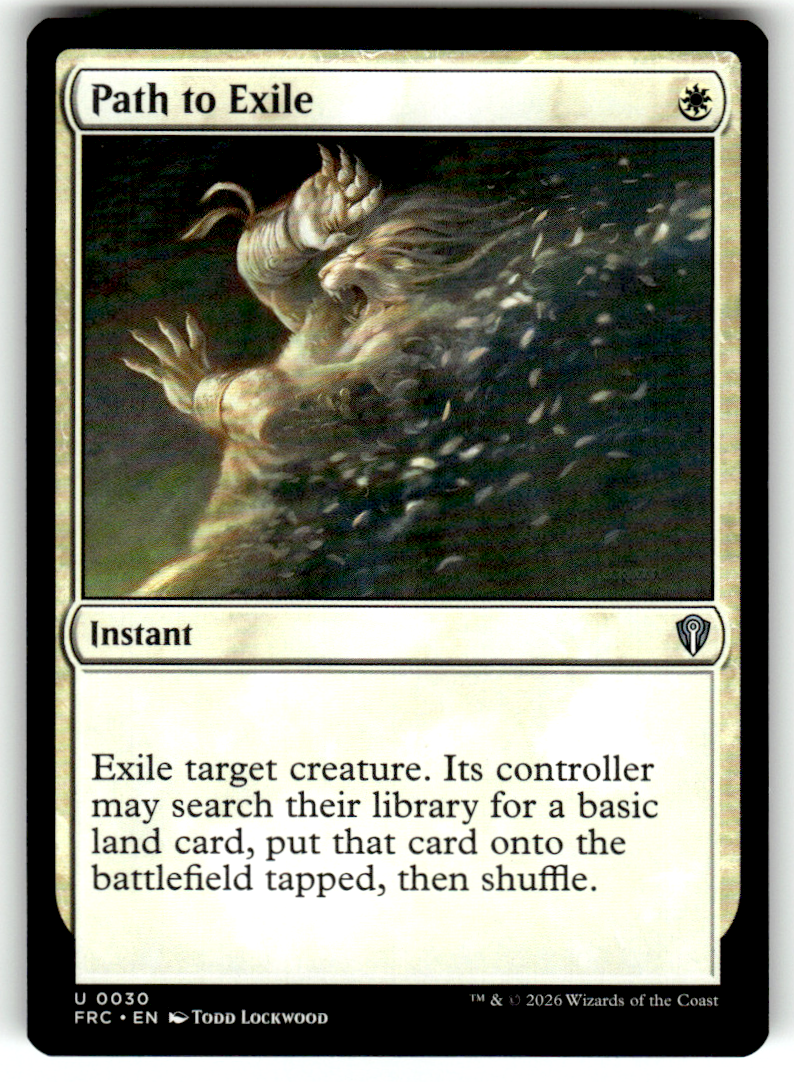 Path to Exile Commander: Reality Fracture 30 U Magic: The Gathering Near Mint