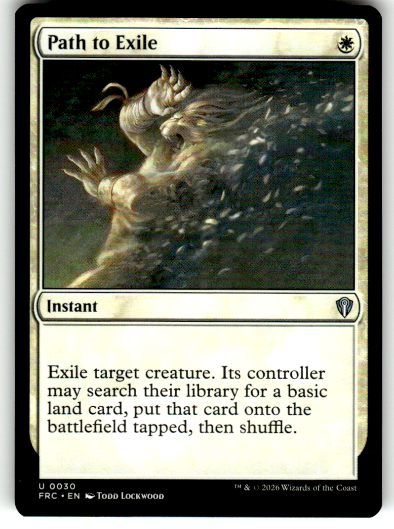 Path to Exile Commander: Reality Fracture 30 U Magic: The Gathering Near Mint