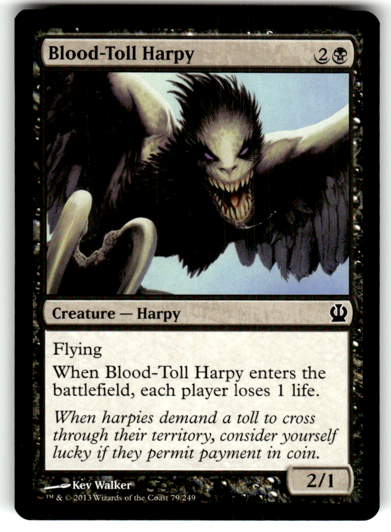 Blood-Toll Harpy Theros 79 C Magic: The Gathering Near Mint