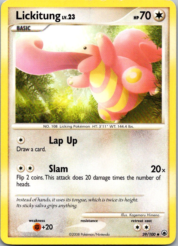 Lickitung 39/100 Uncommon Majestic Dawn Pokemon Heavily Played