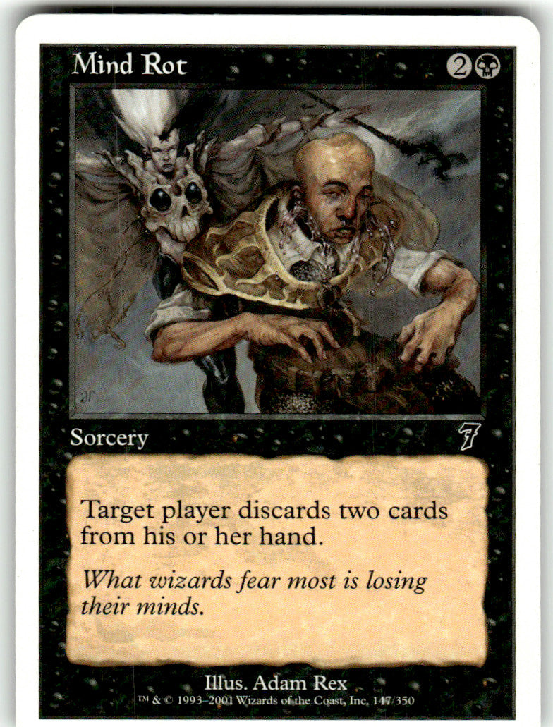 Mind Rot 7th Edition 147 C Magic: The Gathering Lightly Played