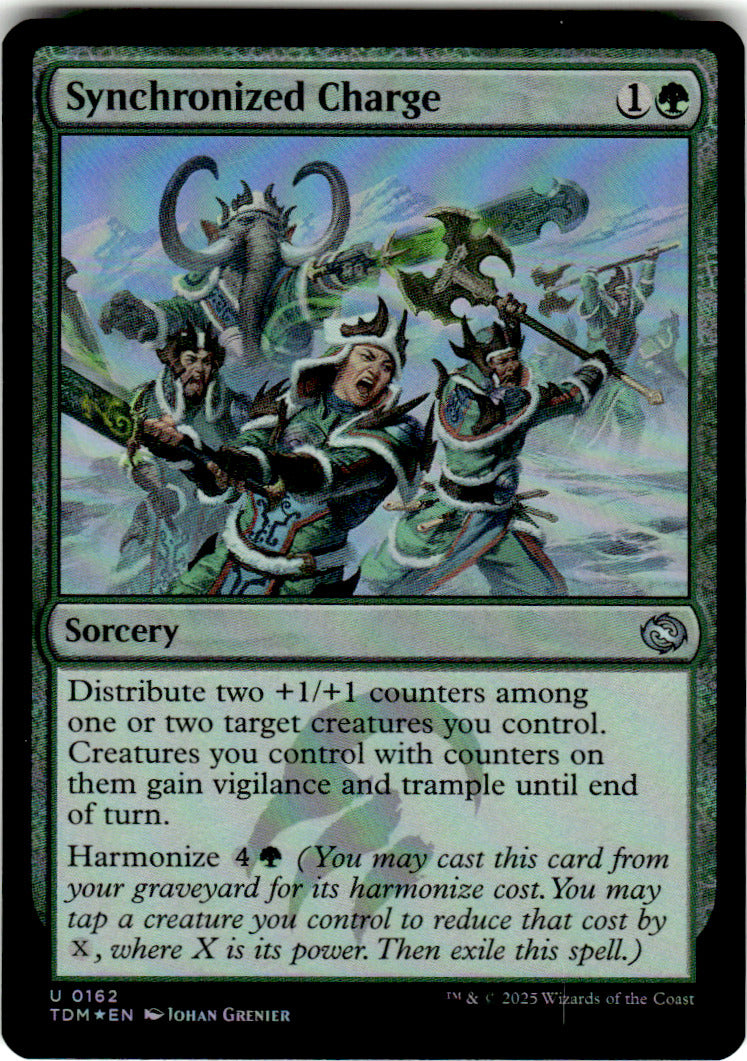 Synchronized Charge Tarkir: Dragonstorm 162 U Foil Magic: The Gathering
