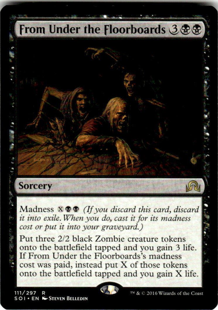 From Under the Floorboards Shadows over Innistrad 111 R Magic: The Gathering