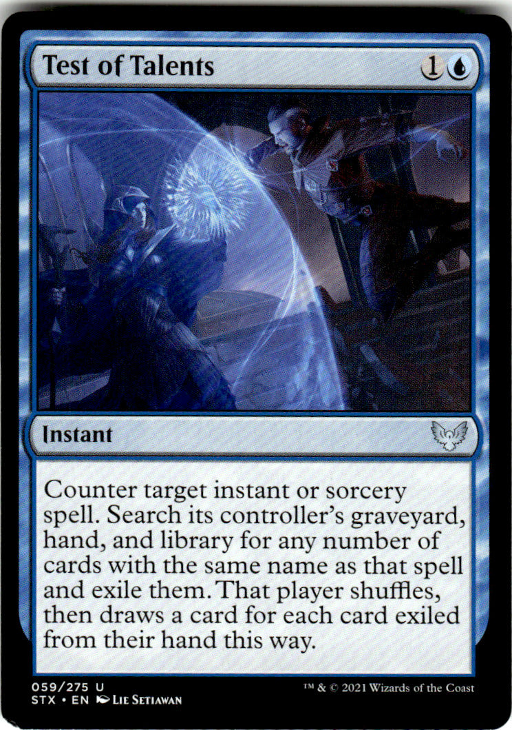 Test of Talents Strixhaven: School of Mages 59 U Magic: The Gathering Near Mint