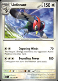 Unfezant Temporal Forces 135/162 Uncommon Pokémon — English Near Mint
