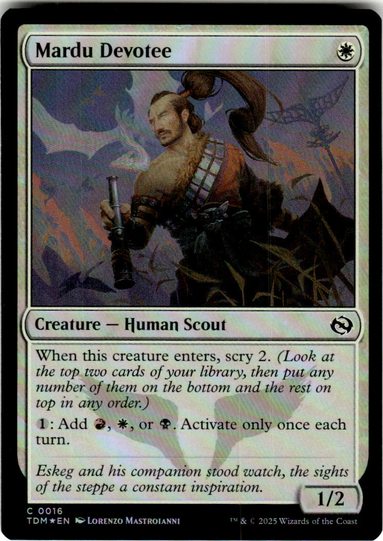 Mardu Devotee Tarkir: Dragonstorm 16 C Foil Magic: The Gathering Near Mint